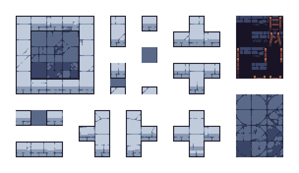Dungeon Tileset by CraftPix.net