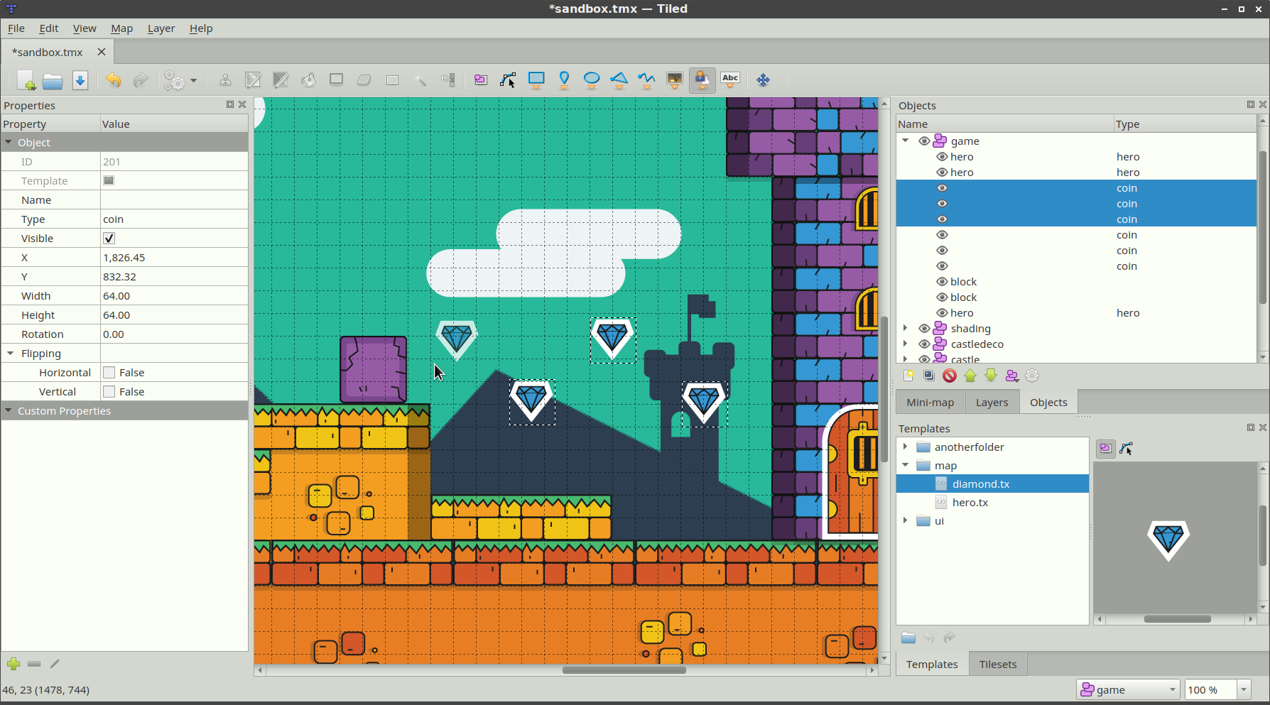 Tiled  Flexible level editor